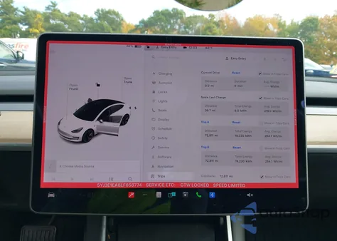 2020 Tesla Model 3 Standard Range Plus Rear-Wheel Drive/Standard Range Rear-Wheel Drive from USA, damaged, VIN 5YJ3E1EA8LF658774